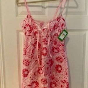 Lilly Pulitzer Intimate Chemise, Size Medium, Prepped Paisley - Pink